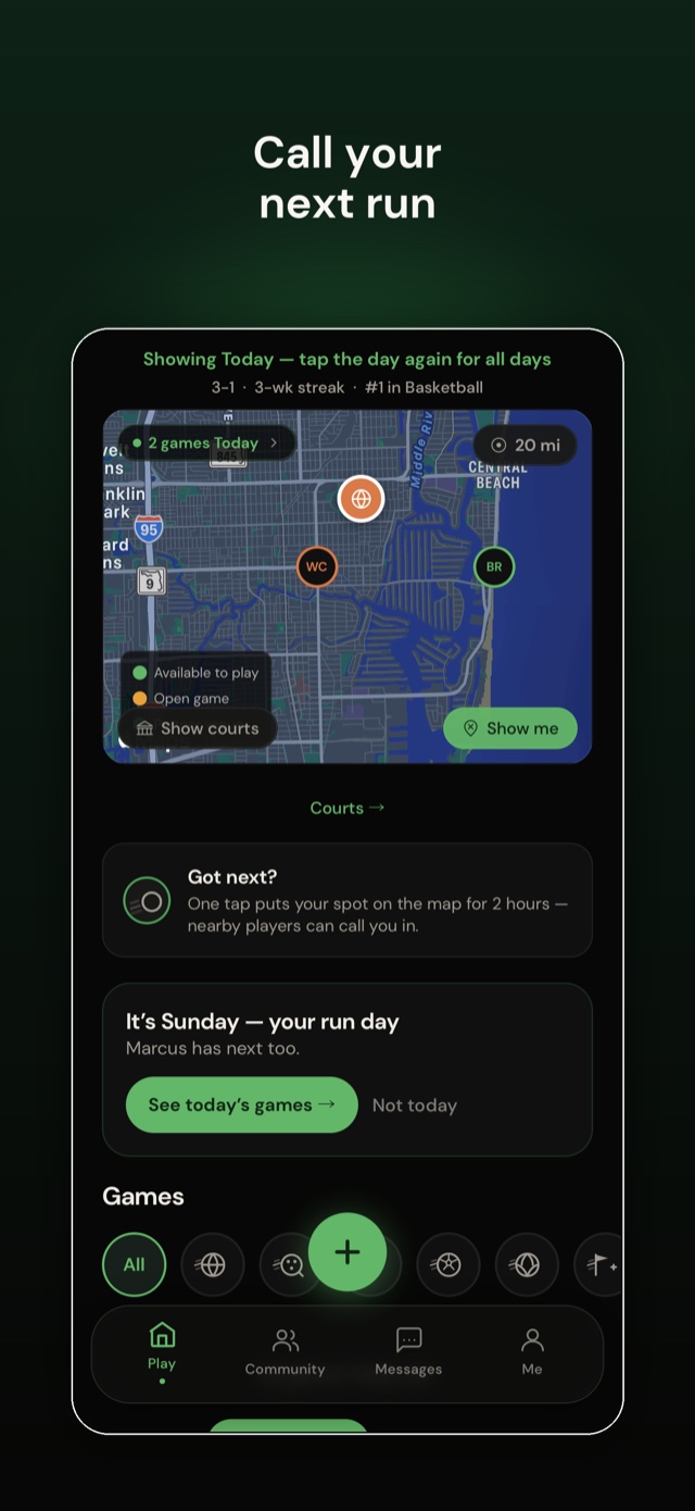 Call your next run and get on the map